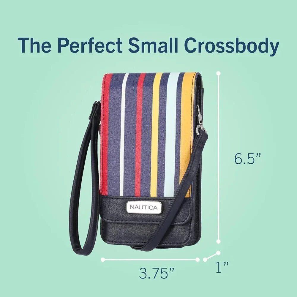 Women's Vegan Leather Crossbody Wallet RFID Blocking Small Phone Purse